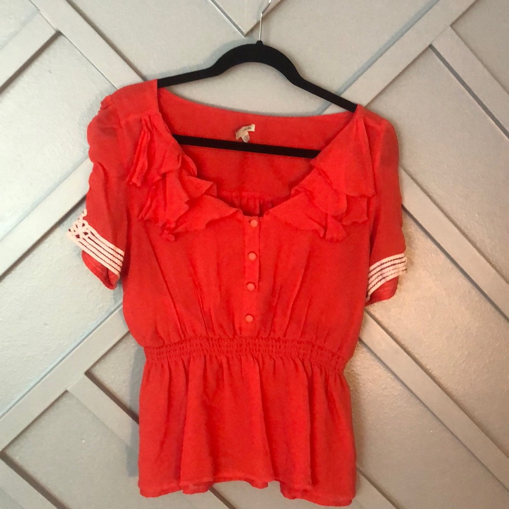 Anthropologie Odille Silk Blouse